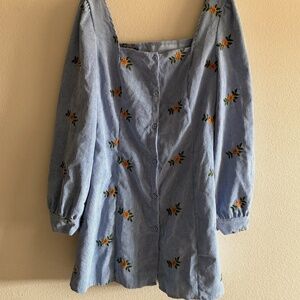 Cider Floral Corduroy Dress